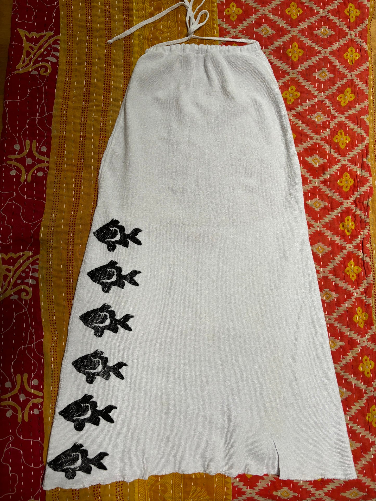 Menpachi print beach coverup