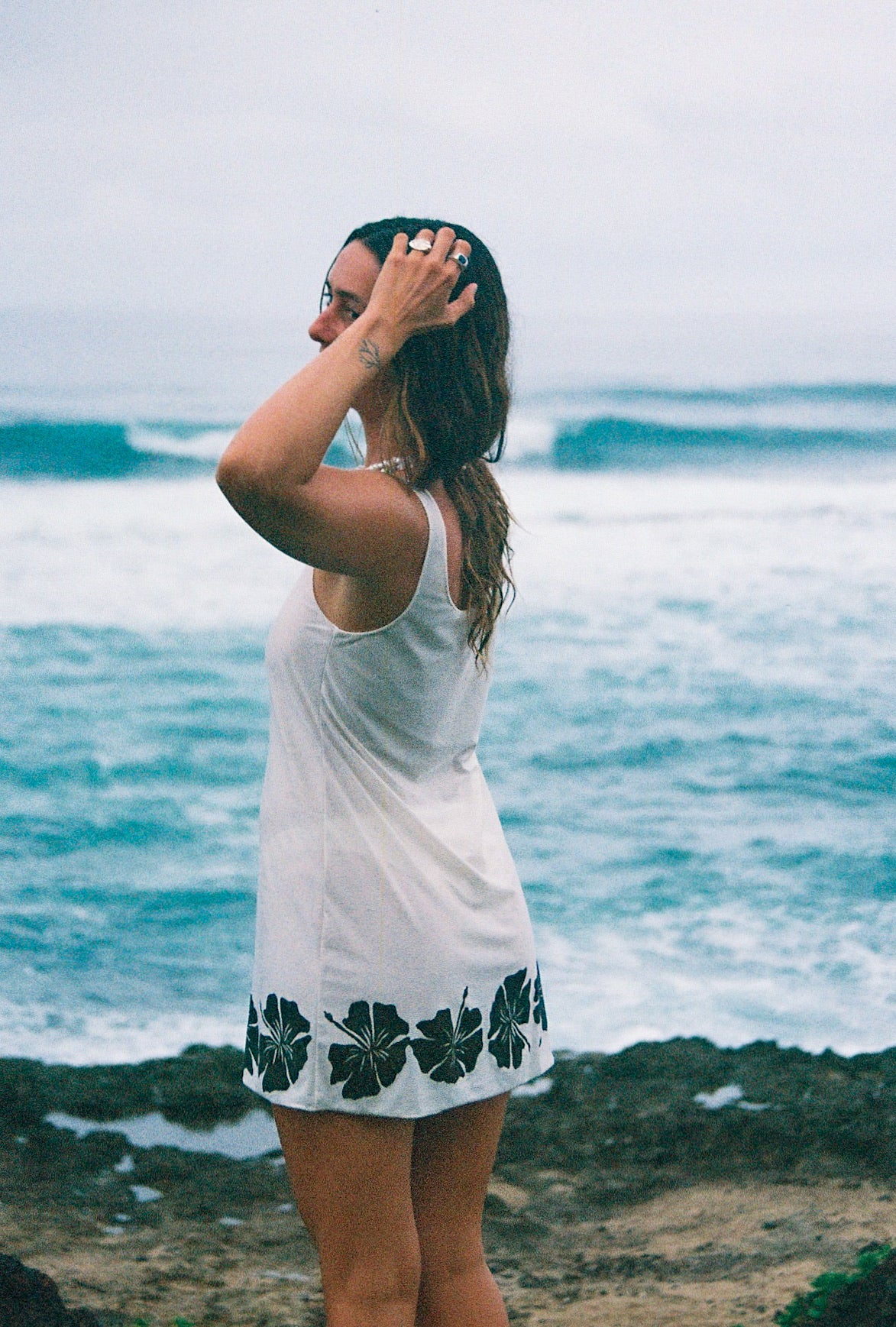Hibiscus Silky Dress