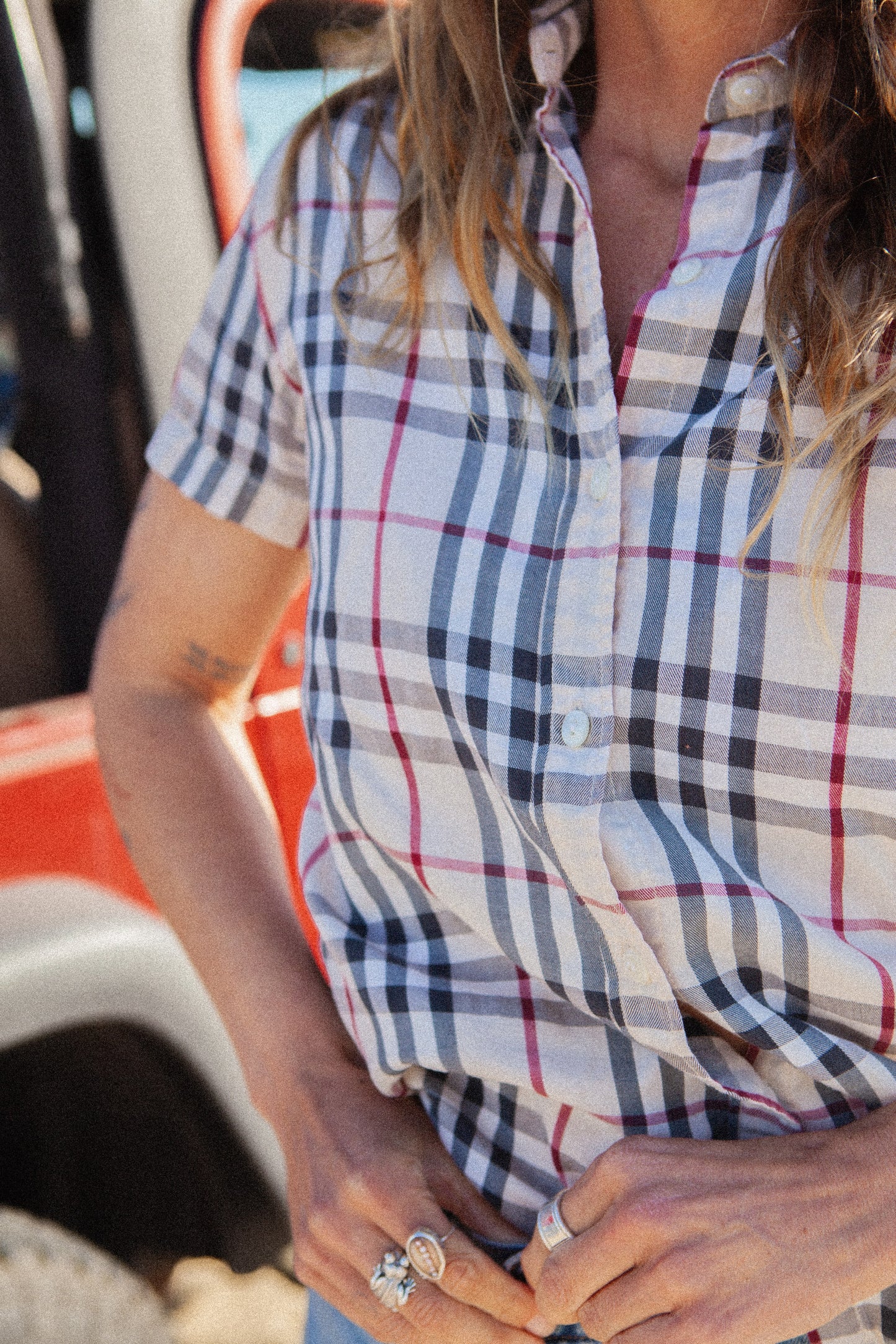Hibiscus Burberry Shirt