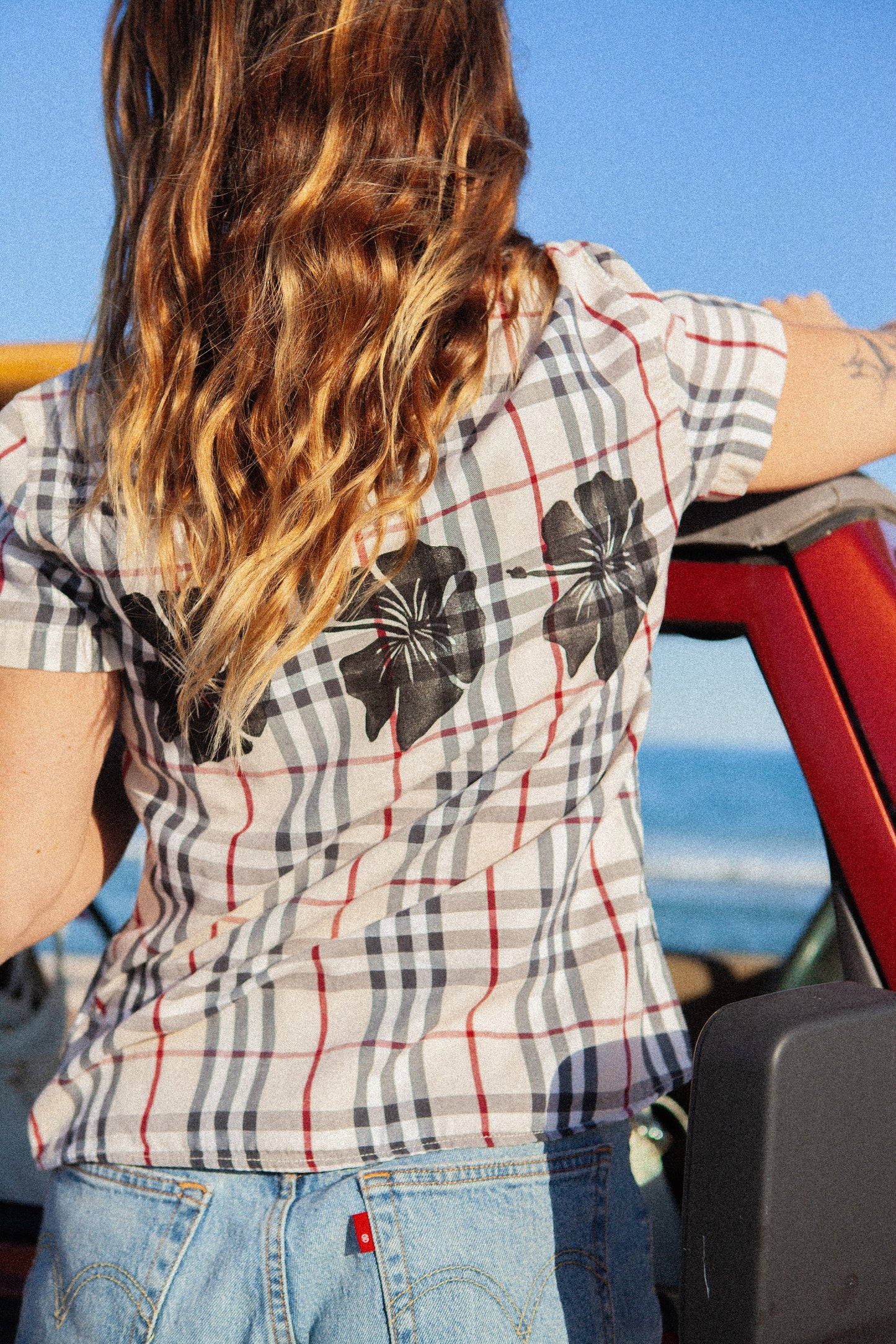 Hibiscus Burberry Shirt