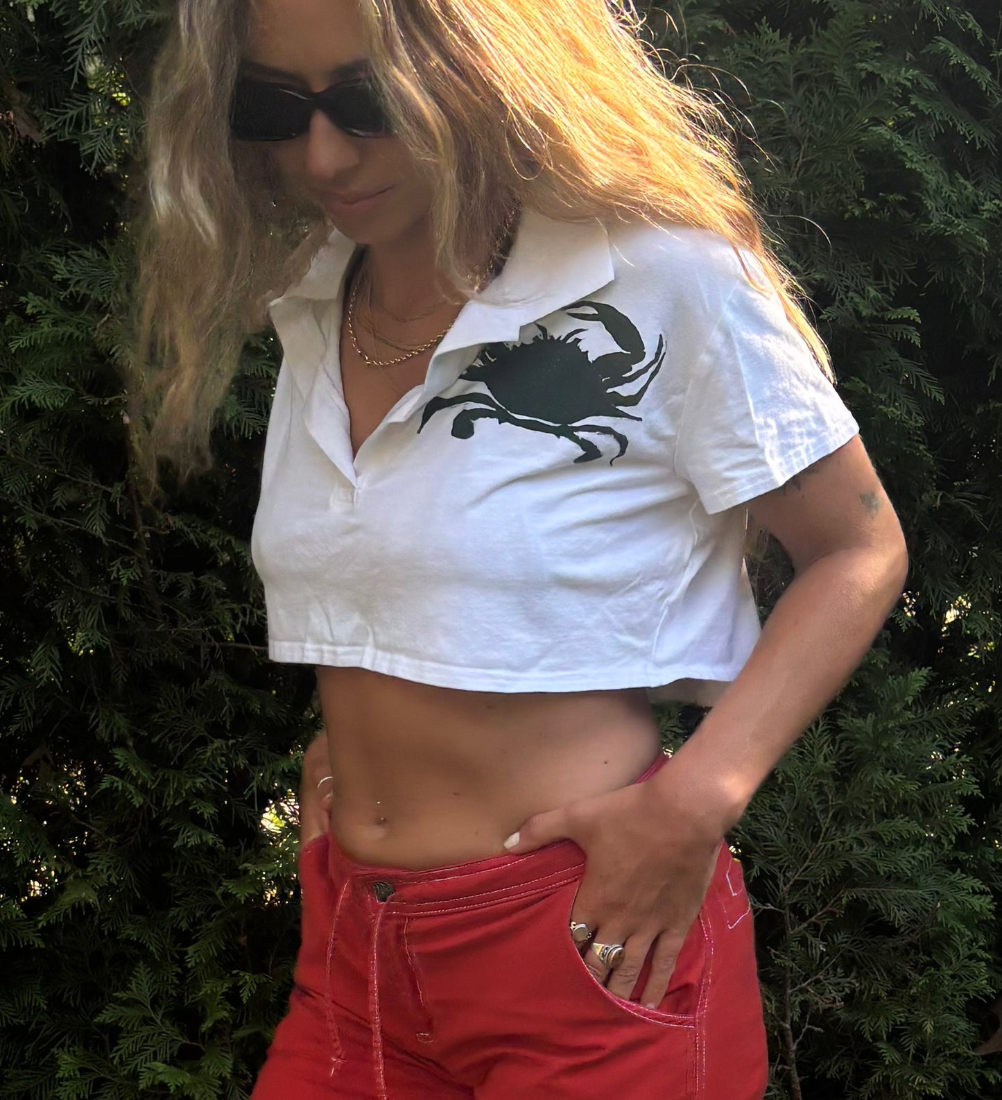 Crab Logo Crop Top
