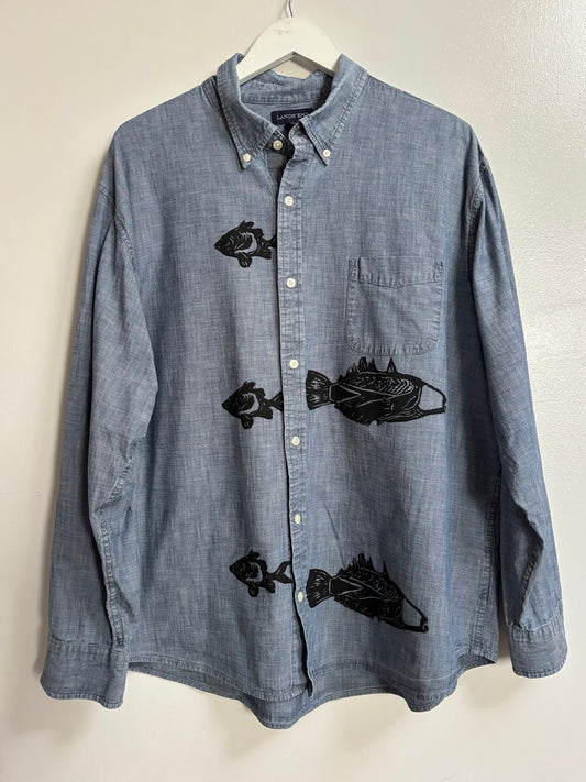 Humuhumu + Menpachi Button Down