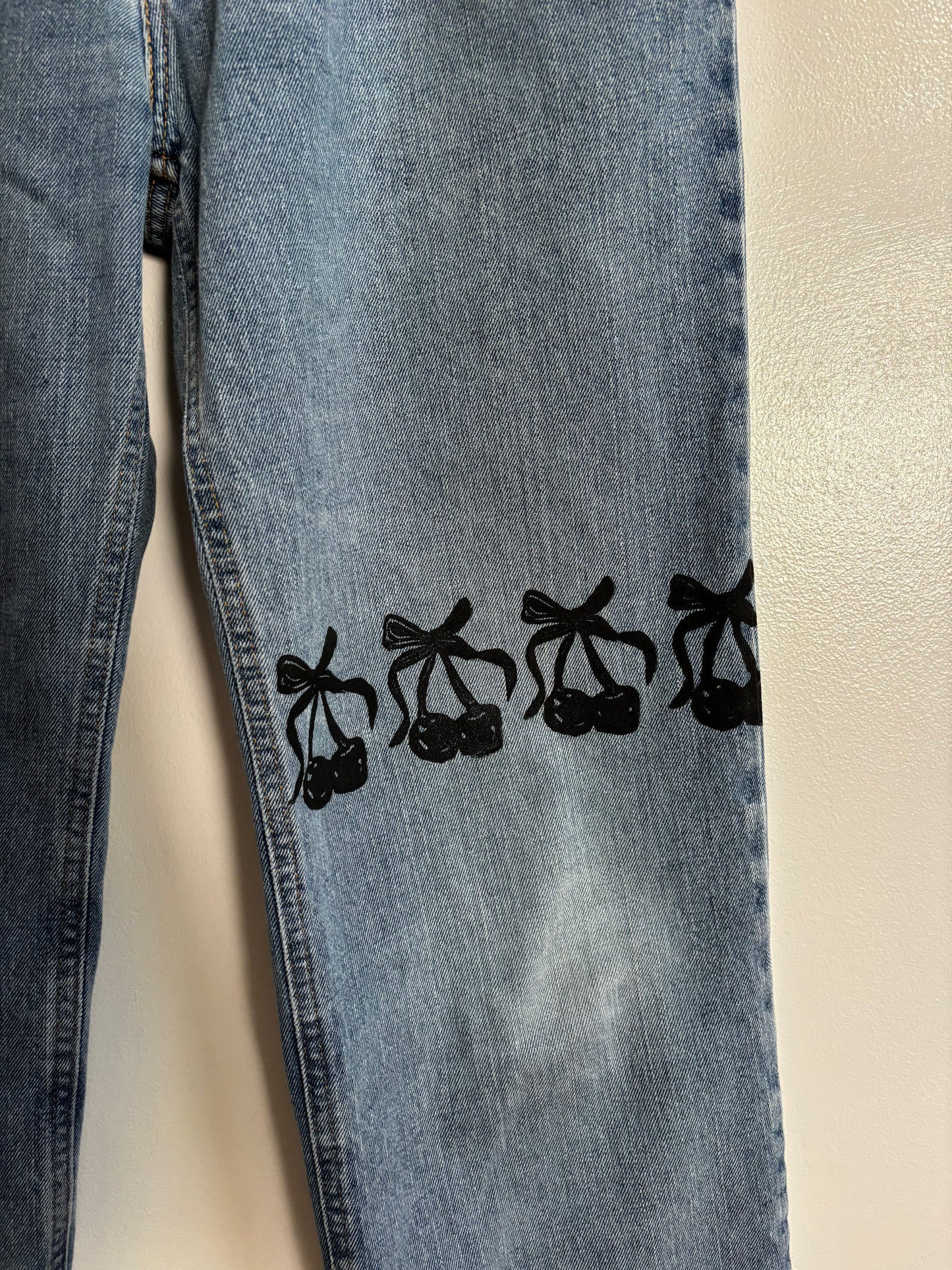 Cherry Print Jeans
