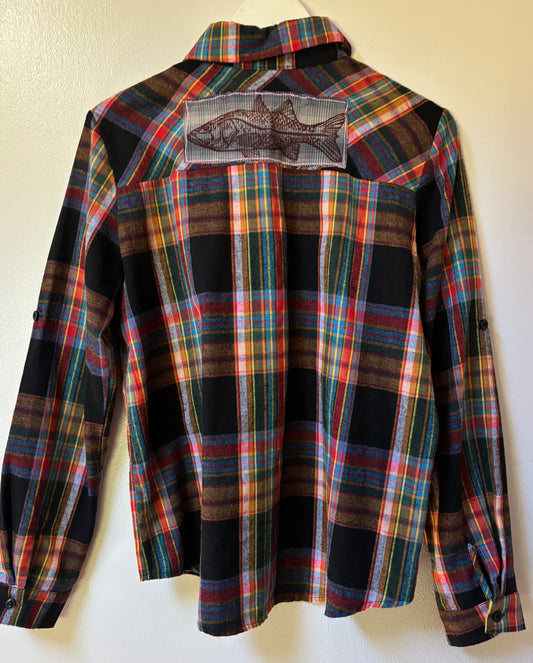 Patchwork Snook Flannel