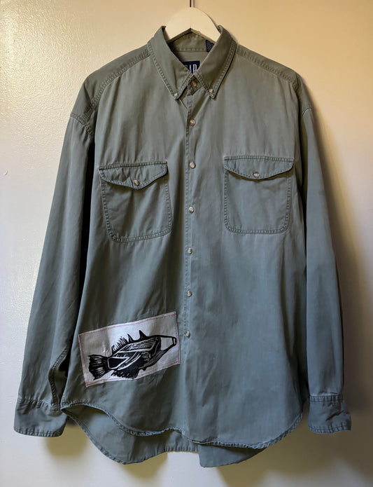 Humuhumu Patchwork Button Down