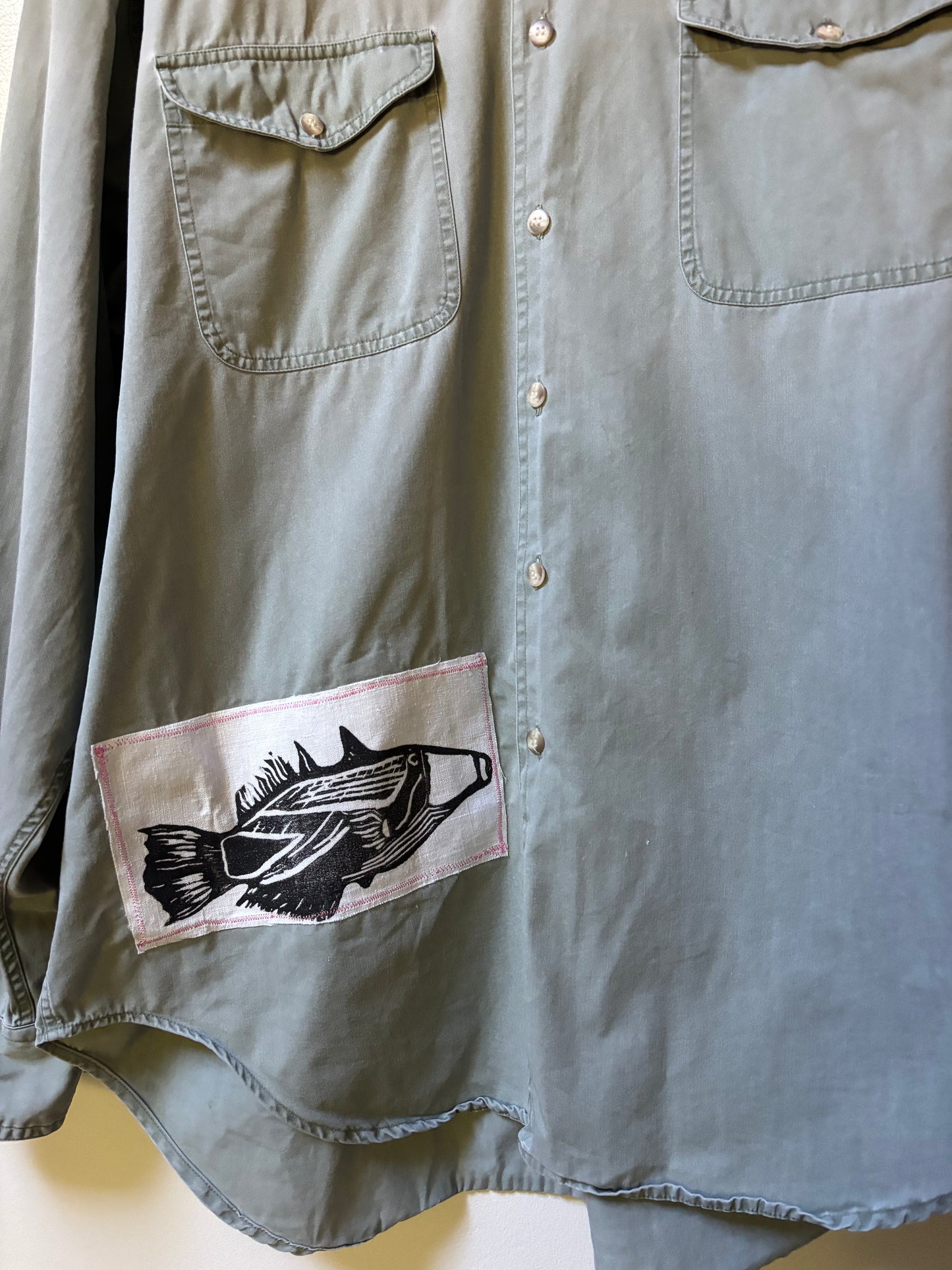 Humuhumu Patchwork Button Down