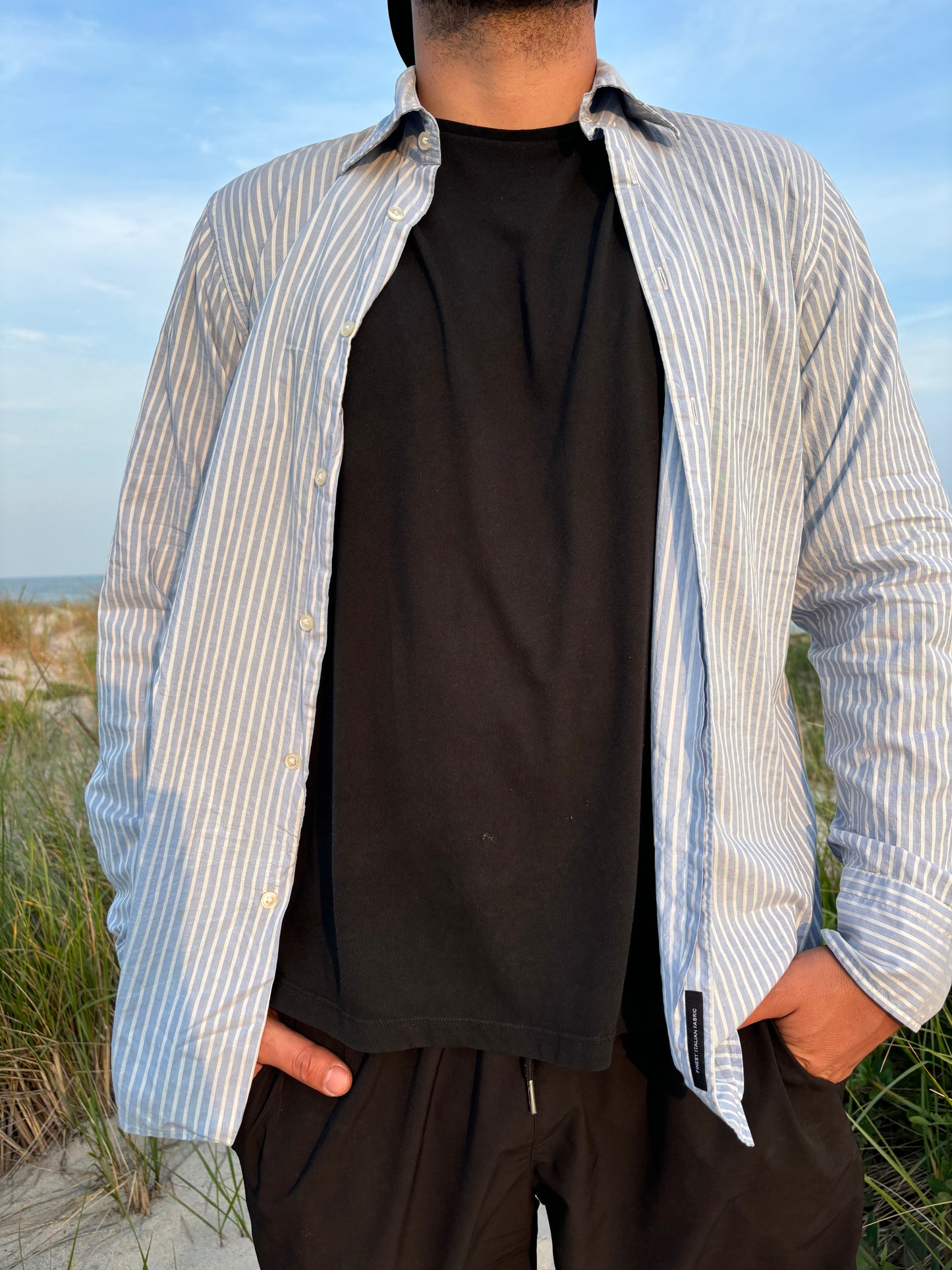 Humuhumu print button down