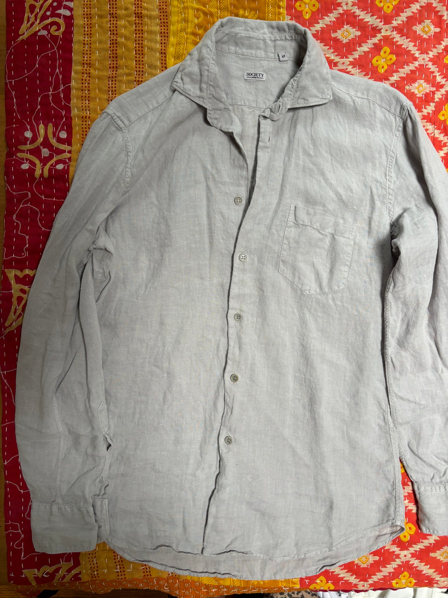 Humuhumu print button down