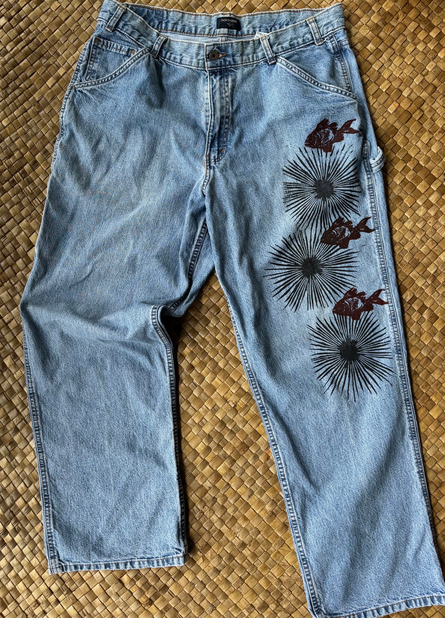 Menpachi + Wana Thigh Baggy Jeans
