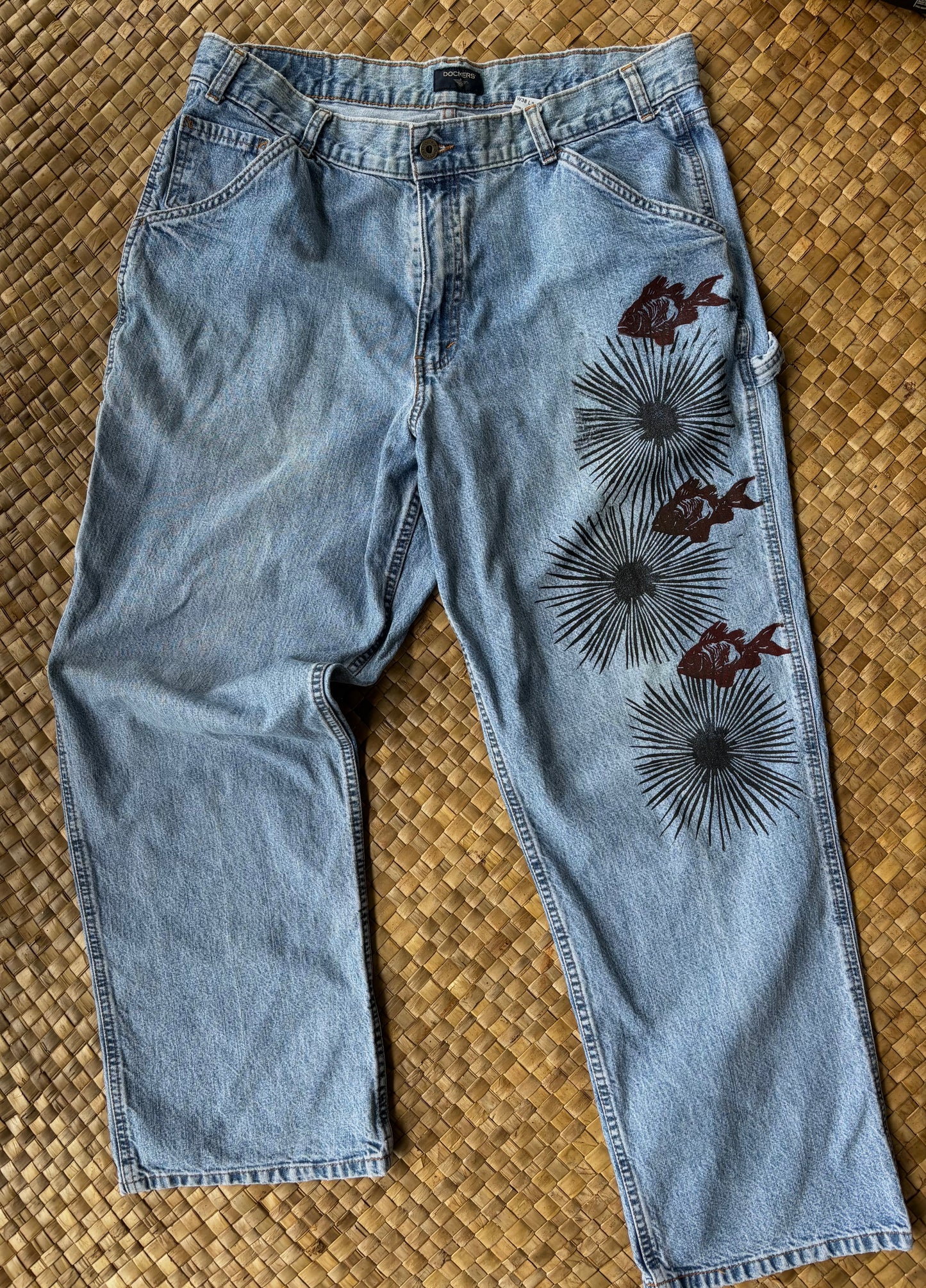 Menpachi + Wana Thigh Baggy Jeans