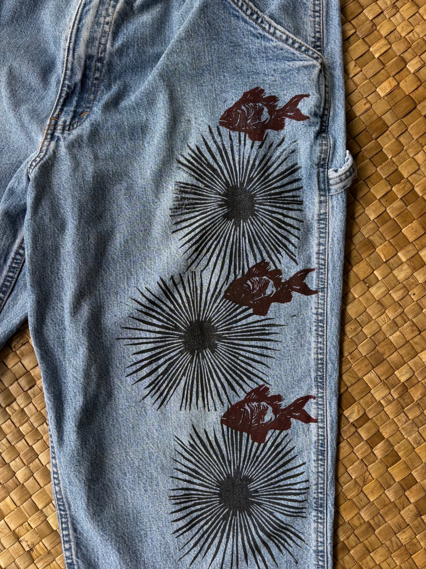 Menpachi + Wana Thigh Baggy Jeans