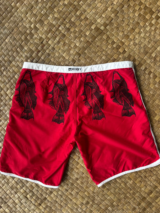 Humuhumu Belt Print Vintage Boardies